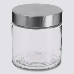 Bocal couvercle en inox 750ml Nixo 5Five en verre transparent