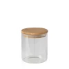 Bocal en verre avec couvercle hermétique en bambou 0,3 L