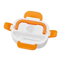 Boite à déjeuner chauffante électrique 220V Clatronic LB 3719 Blanc/orange