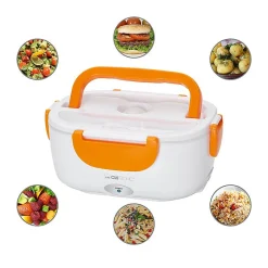 Boite à déjeuner chauffante électrique 220V Clatronic LB 3719 Blanc/orange