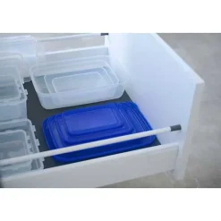 Boite hermétique de congélation rectangulaire 450 ml - Bleu