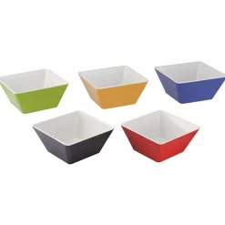 Bol Carré à Sauce en Mélamine 18 x 18 cm - Pujadas - Jaune - l18- L0.1- P18- h8.5- Mélaminé