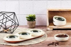 Bol OXYGEN 9cm - 6 pièces - Vert de gris