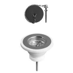 Bonde à bouchon pour évier 60mm Wirquin