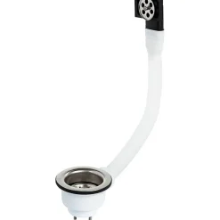 Bonde à panier avec trop plein, plateau Diamètre 84 - Nicoll