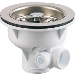 Bonde à panier pour évier - Valentin - Inox - Diamètre90 mm