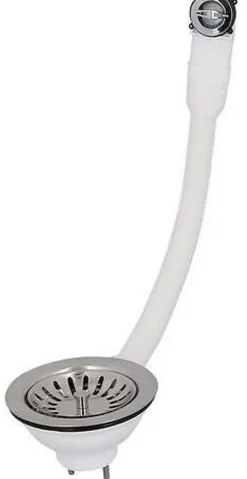 Bonde à panier sans trop plein, plateau chromé Diamètre 114 - Nicoll