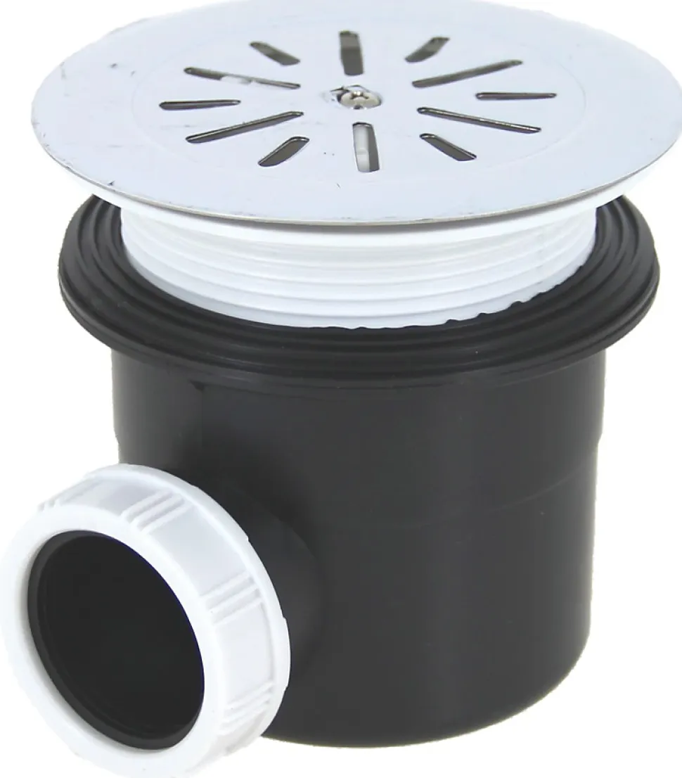 Bonde de receveur D90 + marguerite inox D115 - GARIS - P01-BD90M