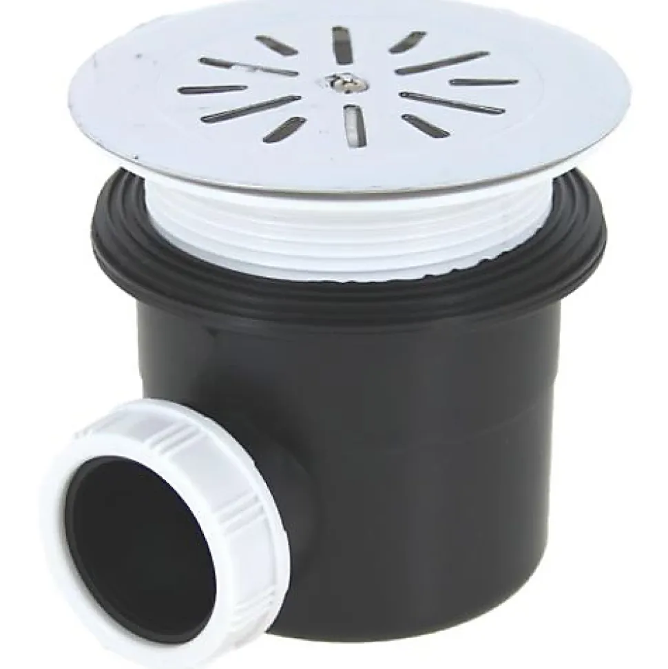 Bonde de receveur D90 + marguerite inox D115 - GARIS - P01-BD90M