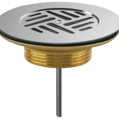 Bonde laiton à grille plate pour évier grès - Valentin