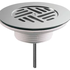 Bonde plastique à grille plate pour évier grès - Valentin