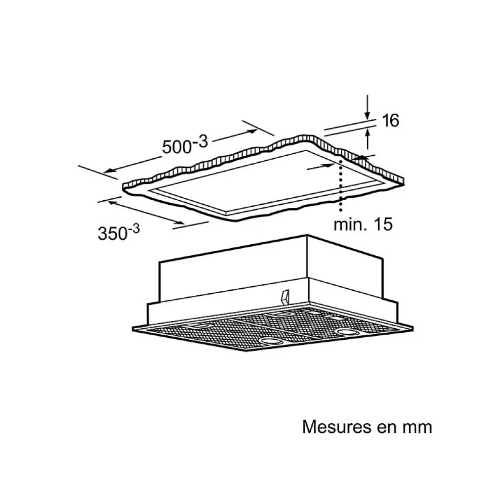 BOSCH Groupe filtrant 618 m3/h DHL555BL