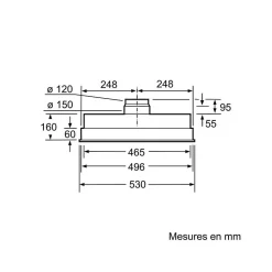 BOSCH Groupe filtrant 618 m3/h DHL555BL