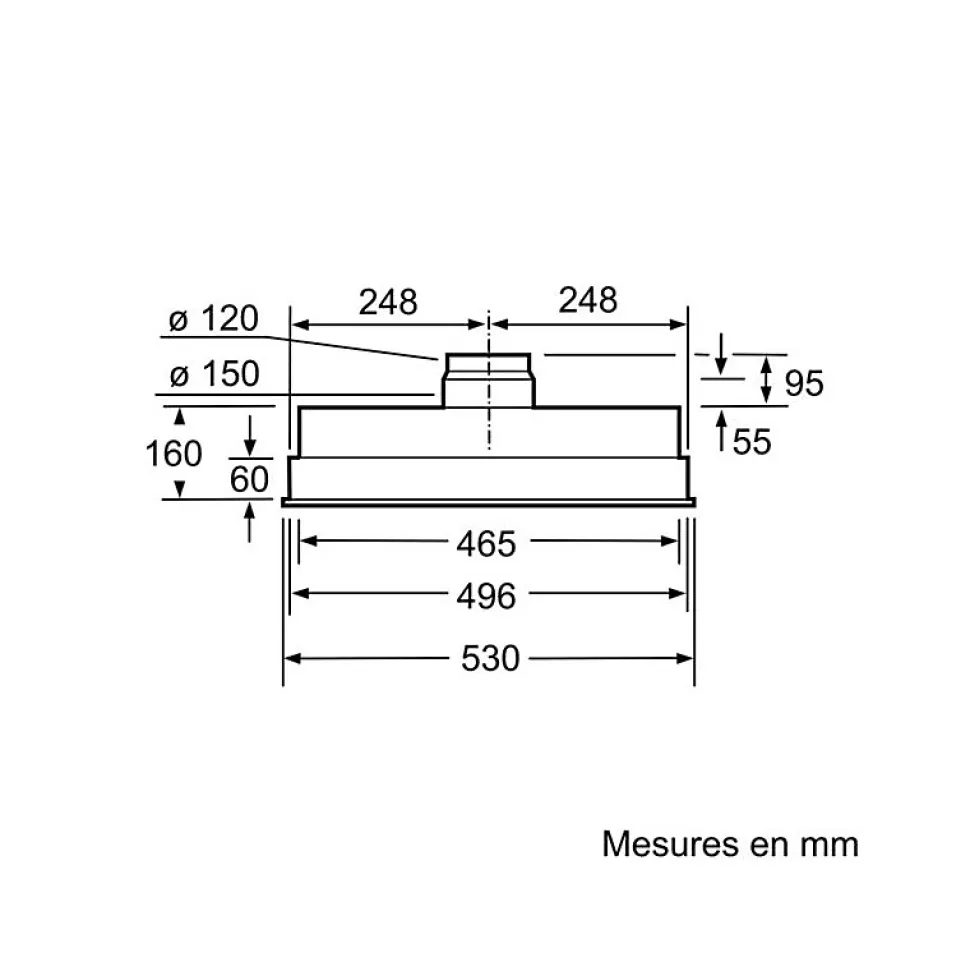 BOSCH Groupe filtrant 618 m3/h DHL555BL
