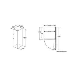 BOSCH GSN33VWEP - Congélateur armoire - 225 L - Froid no frost multiairflow - L 60 x H 176 cm - Blanc