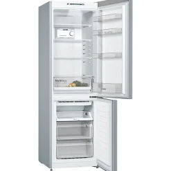 BOSCH KGN36NLEA - Réfrigérateur congélateur bas - 302L (215L + 87L) - Froid NoFrost multiairflow - L 60 x H186cm - Portes inox