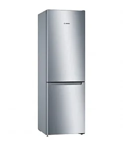 BOSCH KGN36NLEA - Réfrigérateur congélateur bas - 302L (215L + 87L) - Froid NoFrost multiairflow - L 60 x H186cm - Portes inox