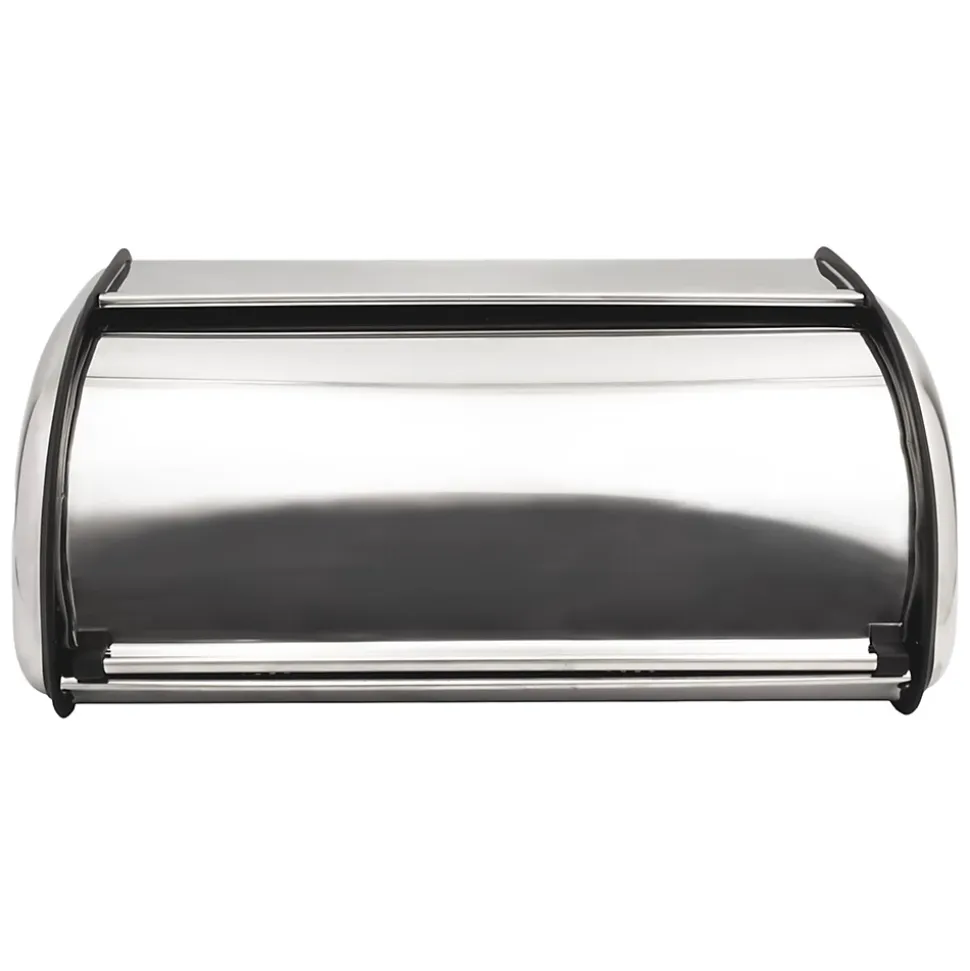 Boîte à pain couvercle coulissant en acier inoxydable