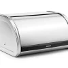 Boîte à pain couvercle coulissant en acier inoxydable Brabantia Platinum argent