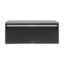 Boîte à pain couvercle fermeture aimantée en acier Brabantia noir