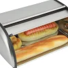 Boîte à pain en acier inoxydable de haute qualité 33 x 24 x 15 cm