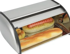 Boîte à pain en acier inoxydable de haute qualité 33 x 24 x 15 cm