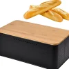 Boîte à Pain Grande Capacité 33 x 18 x 13,5 cm noir