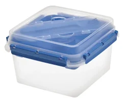 Boîte à repas avec couvercle hermétique et couverts Tontarelli