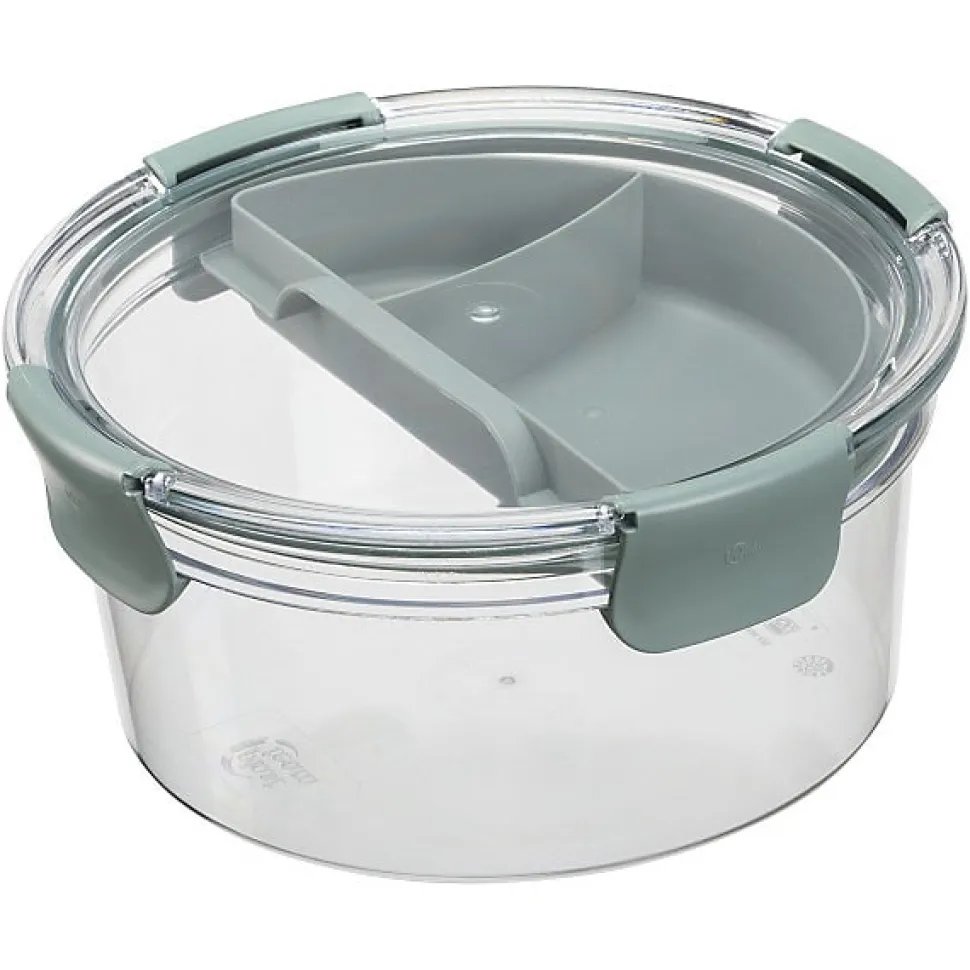Boîte à repas ronde Résistante en Tritan 1,4 litres - Vert