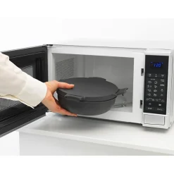 Boîte à salade ronde Brabantia Make & Take gris foncé