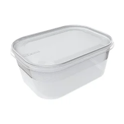 Boîte alimentaire Frigo et congélateur rectangulaire 1,4 litre - Transparent