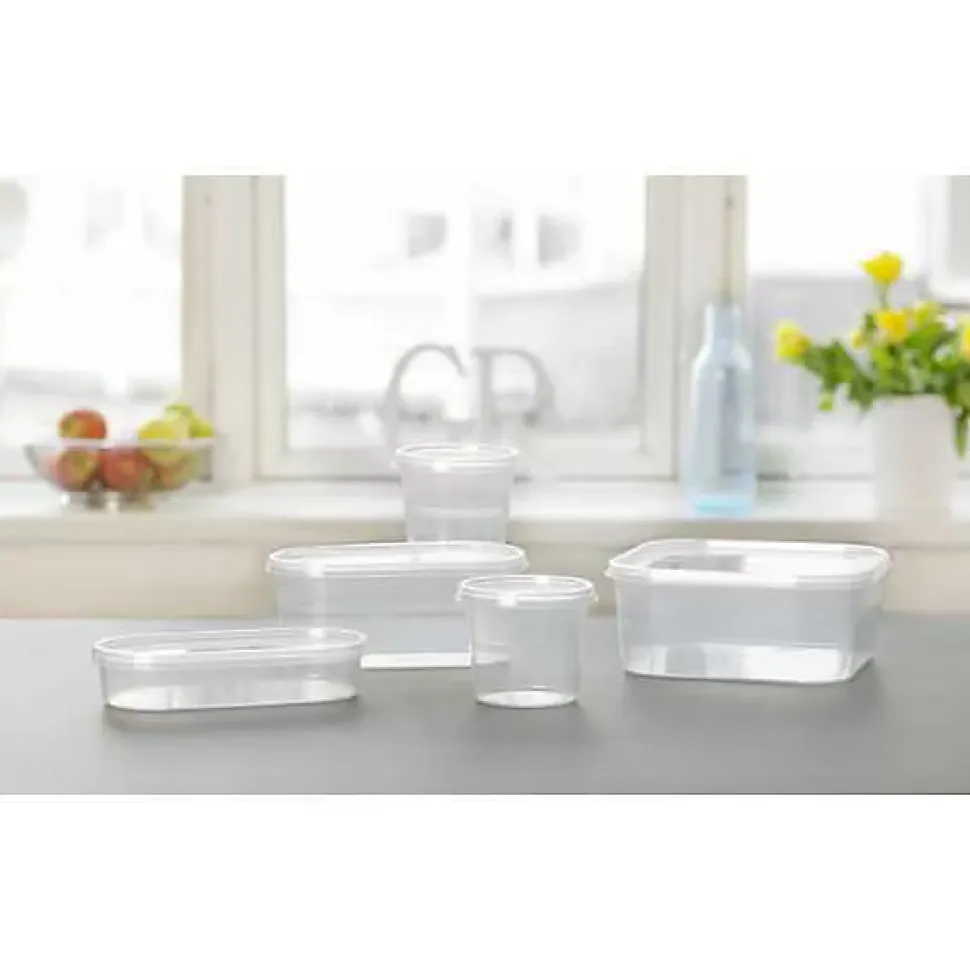 Boîte alimentaire Frigo et congélateur rectangulaire 1,4 litre - Transparent