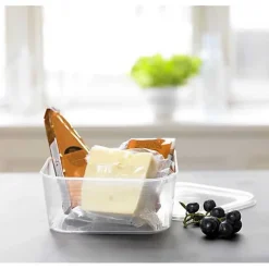 Boîte alimentaire Frigo et congélateur rectangulaire 1,4 litre - Transparent