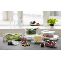 Boîte alimentaire Frigo et congélateur rectangulaire 1,4 litre - Transparent