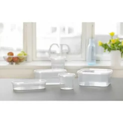 Boîte conservation alimentaire congélation ovale 800 ml - Transparent