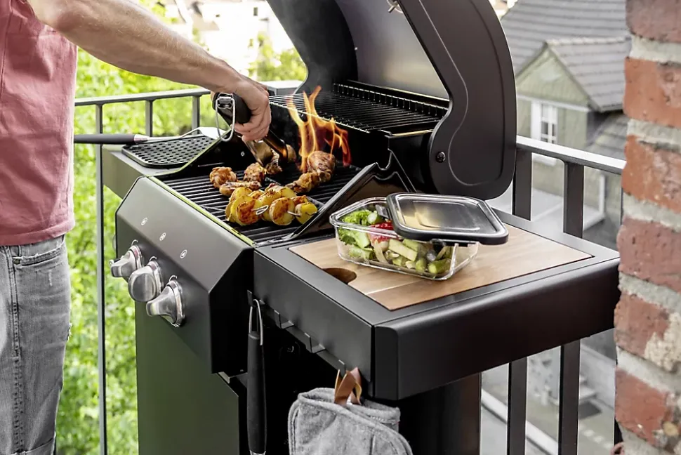 Boîte de conservation en verre avec couvercle en inox Steel 1 L