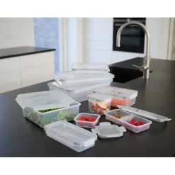 Boîte Hermétique Alimentaire Rectangulaire de 450 ml à 4 litres - 1 Litre