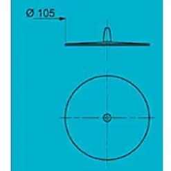 Bouchon Wirquin Frisby blanc cassé ø105 mm