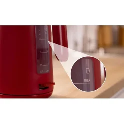 Bouilloire - BOSCH - TWK2M164 MyMoment - Rouge Mate - indicateur de tasses - niveau d'eau visible