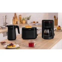 Bouilloire - BOSCH - TWK2M163 MyMoment - Noire Mate - indicateur de tasses - niveau d'eau visible au niveau de la poignée