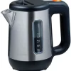 Bouilloire - KENWOOD JKM076 - Compacte 0.5L - Inox satiné et noir - Filtre anti-calcaire amovible