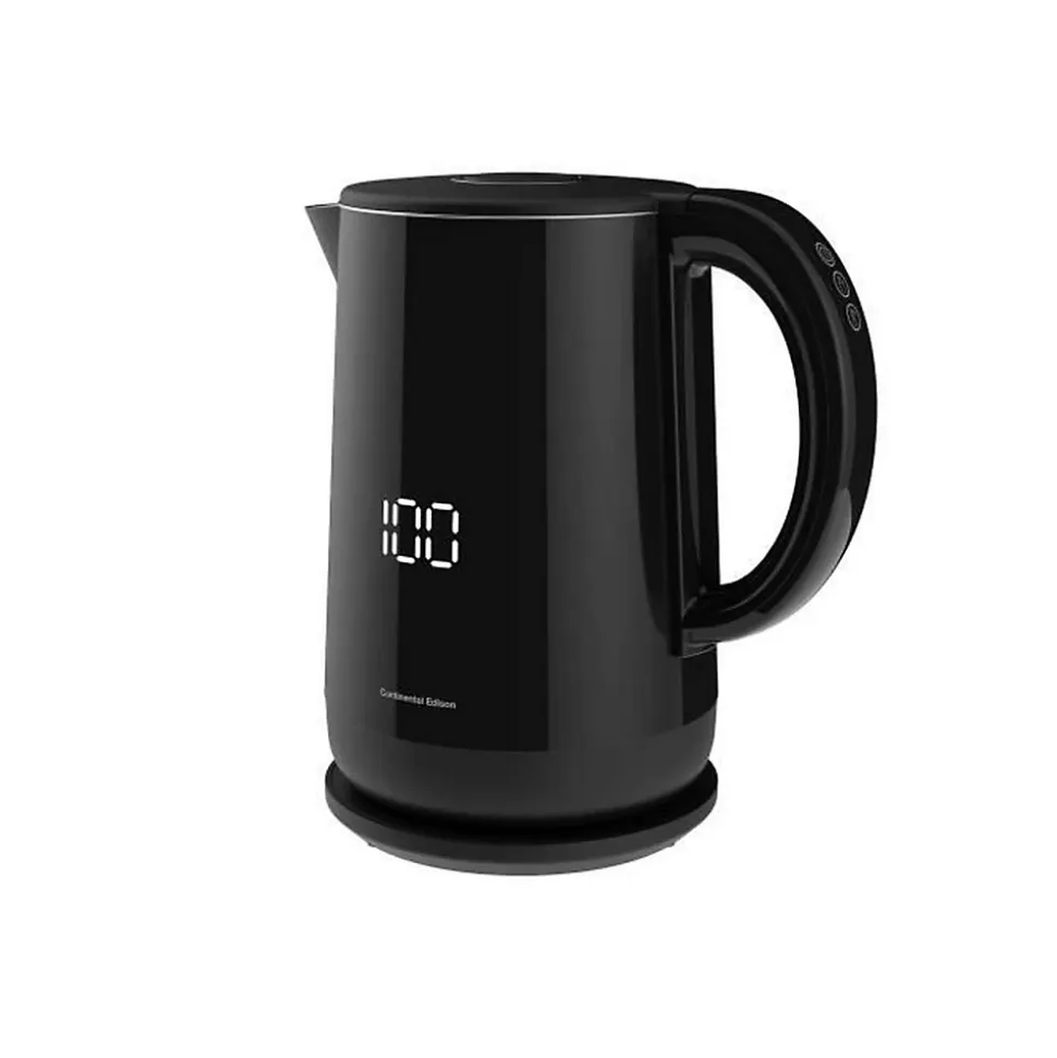 Bouilloire digitale CONTINENTAL EDISON BL15LB - Noir - 1,5 L - 2200 W