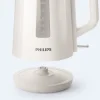 Bouilloire Electrique - PHILIPS - Daily HD9318/00 - 1,7L - Couvercle a ressort - Tamis filtre calcaire - Blanche