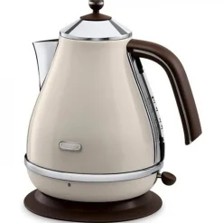 Bouilloire Electrique Icona Vintage - DELONGHI - KBOV 2001.BG - 1.7 L - Résistance cachée en inox