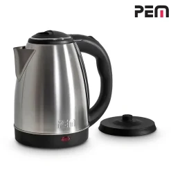 Bouilloire en inox - 1500W Capacité 1.8L avec système anti-surchauffe - PEM KT-161