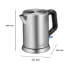 Bouilloire en inox 1L 2200W Proficook PC-WKS 1106