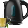 Bouilloire électrique 1 L Plastique Noir 2200 W