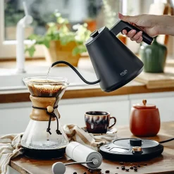 Bouilloire électrique Adler AD 1349 à bec long 1,0L, base rotative 360 degrés