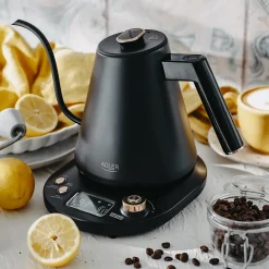 Bouilloire électrique Adler AD 1349 à bec long 1,0L, base rotative 360 degrés