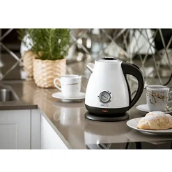 Bouilloire électrique Camry CR 1344 blanche avec thermomètre 1,7L